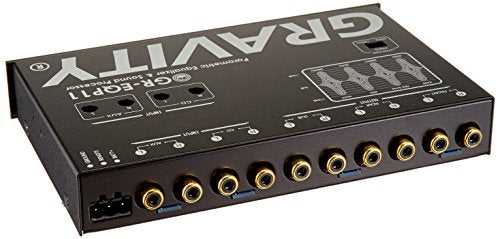 Gravity GR-EQP11 Digital Equalizer – 1/2 Din, 4-Band Parametrisch, 9V, Mit Sub-Ausgang & Nachtbeleuchtung
