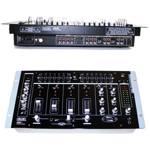 EMB MIX6 19" Rack Mount 4 Channel Professional Mixer w/Dual 7 Band Gra