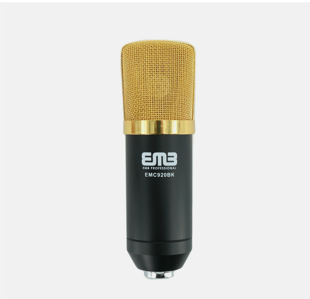MC920 Multi Pattern Recording Large Diaphragm Condenser Studio Microphone Black