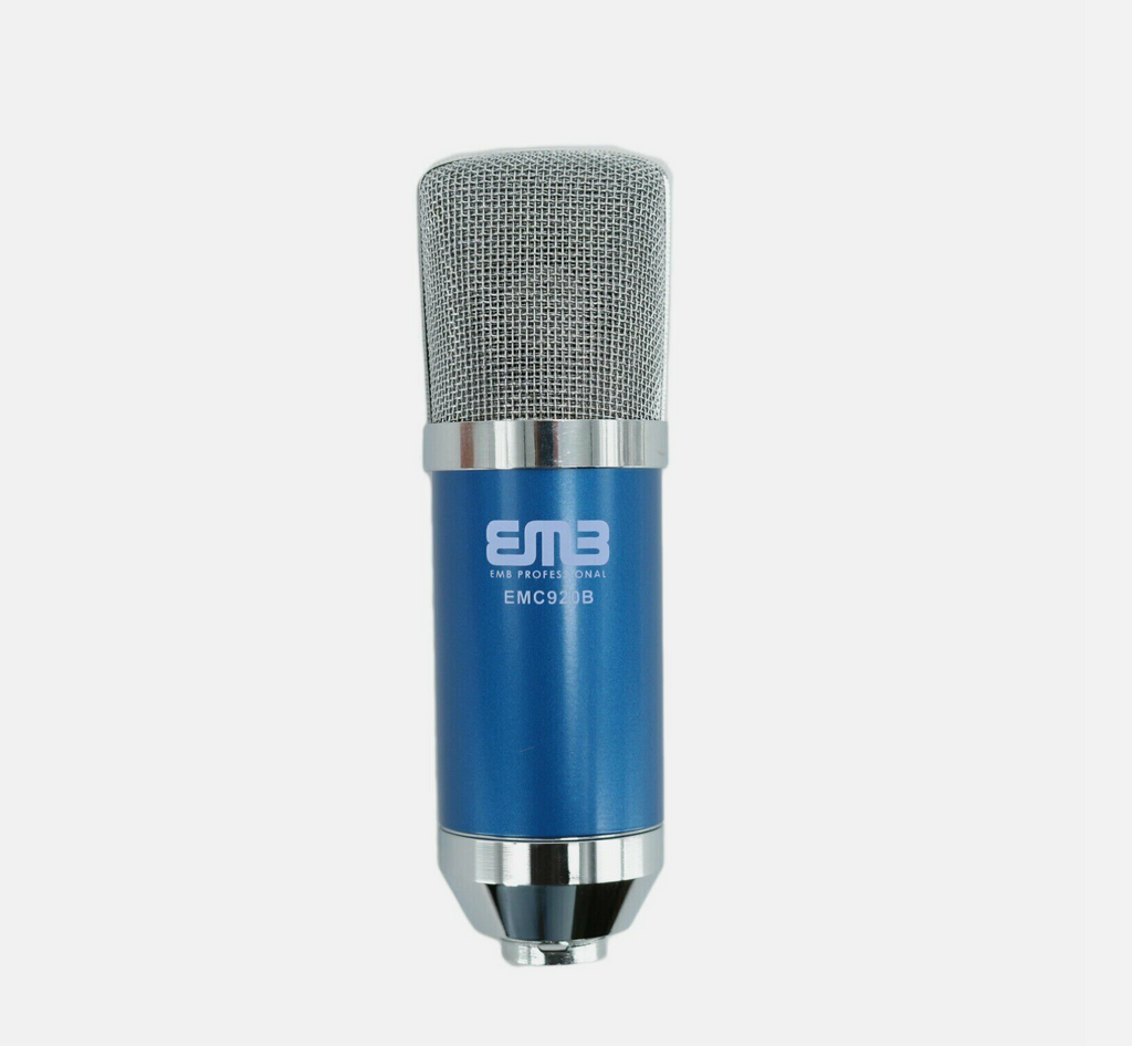 EMC920 Multi Pattern Recording Large Diaphragm Condenser Studio Microphone Blue