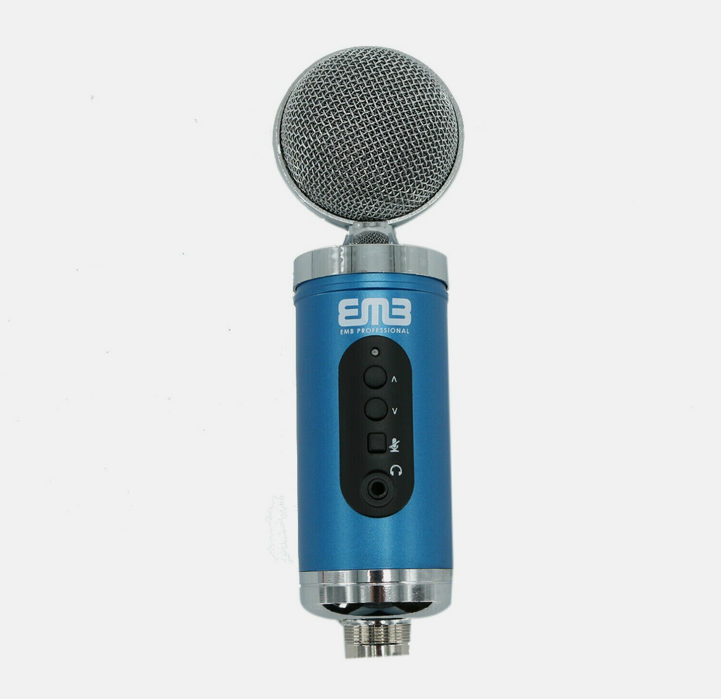 EMC960 Multi Pattern Recording Large Diaphragm Condenser Studio Microphone Blue