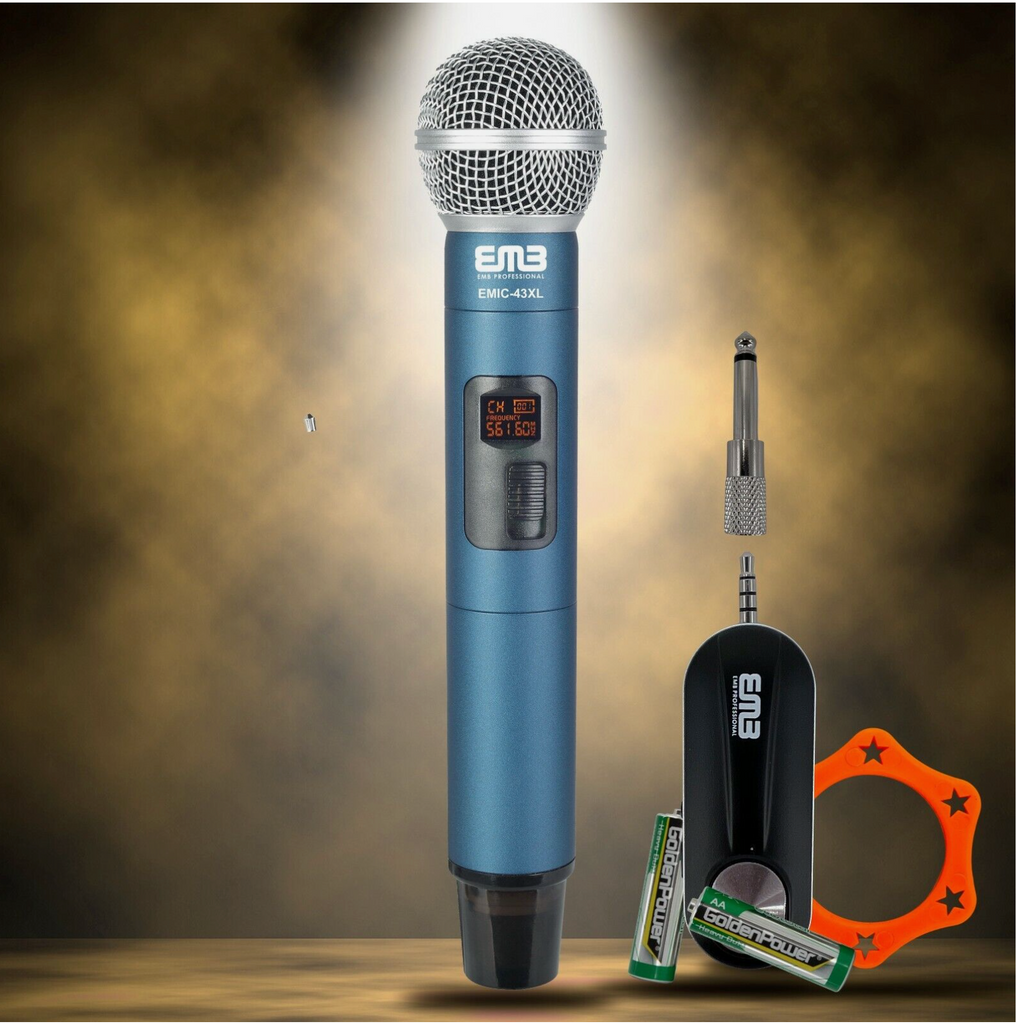 EMIC43XL Pro UHF Wireless Handheld Microphone System