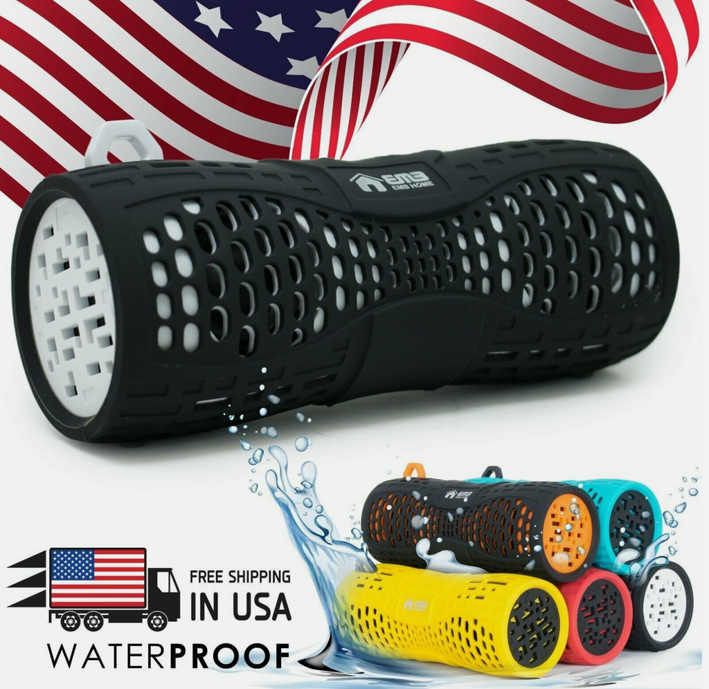 ES900 BLACK Water Resistant Super Loud Portable Bluetooth Speaker