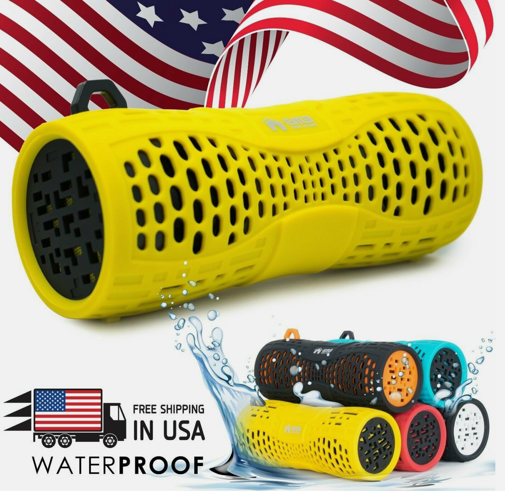ES900BT YELLOW Water Resistant Super Loud Portable Bluetooth Speaker