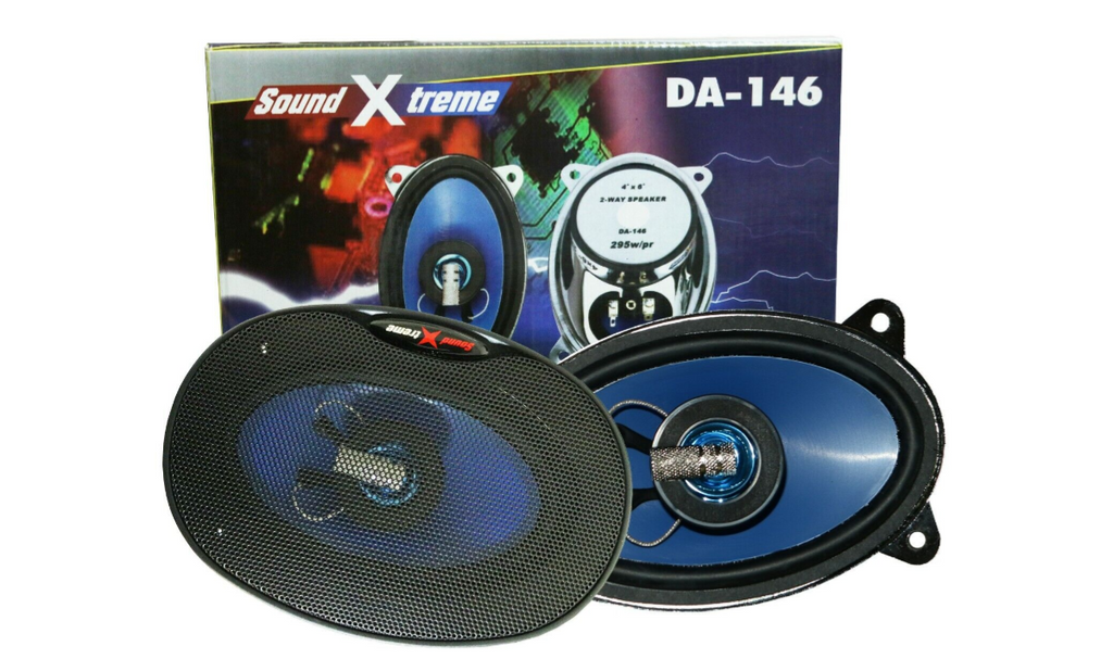 DA-146 2-Way 295 Watts MAX Power 4x6" Coaxial Car Speakers - Pair