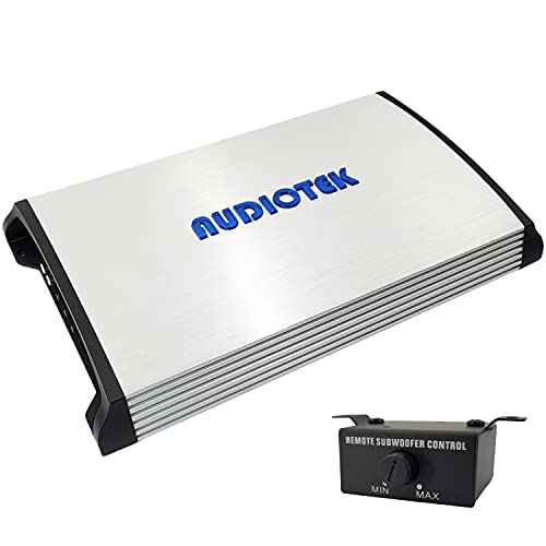 Audiotek AT5000S 2 Channel Stereo Car Amplifier - 5000 Watts, 2 Ohm Stable