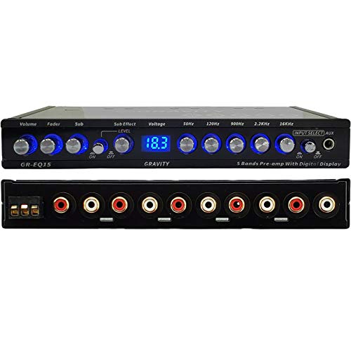MPQ-90 | 1/2 DIN 9-Band Graphic Equalizer With Subwoofer Level Control &ndash