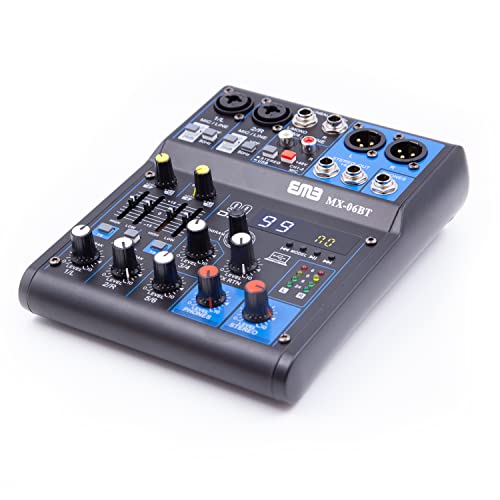 EMB MX06BT 99 DSP 6-Channel Audio Mixer