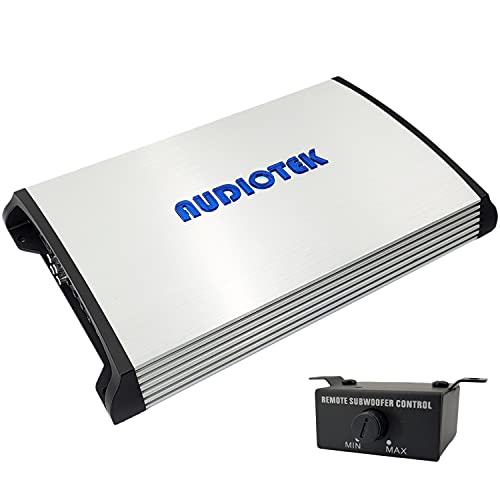 Audiotek AT8000M 1 Channel Monoblock Class D Car Amplifier - 8000 Watts, 1 Ohm Stable