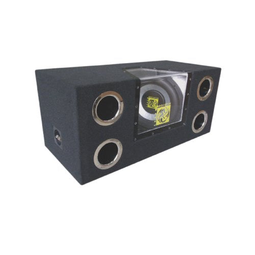 Audiotek 10" Speaker Boxes 1600W Dual Bandpass AT-410WPE