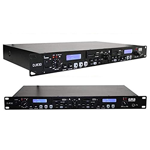 EMB Professional DJR30 1U DUAL USB/SD Digital Player & Recorder Rack M ...