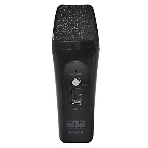 EMB EMB20B Wired Handheld Multi-Function Condenser Microphone for iPhone/iPad/Android Black Color