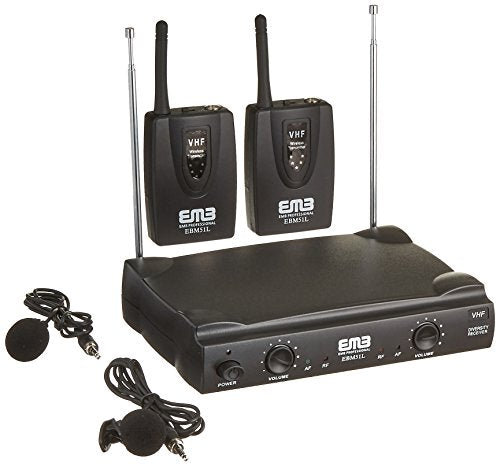 EMB EBM51L Dual Wireless Lavalier Microphone System