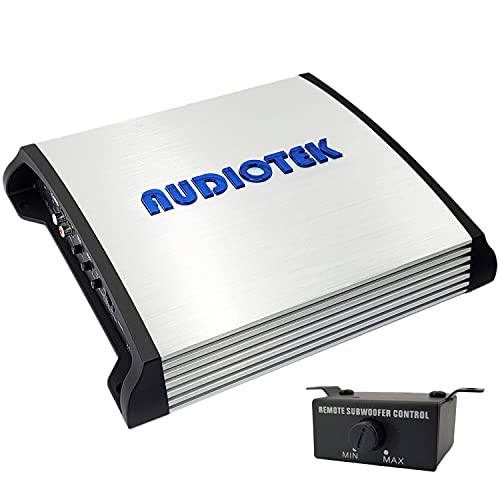 Audiotek AT2400S 2 Channel Stereo Car Amplifier - 2400 Watts, 2 Ohm Stable