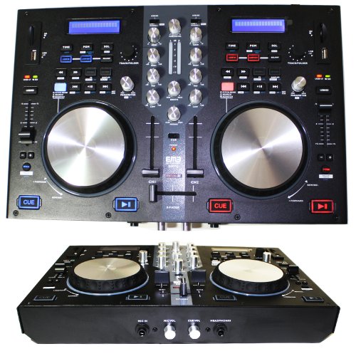 EMB - DJX7U - NEW Professional DUAL USB/SD/MP3 Mixer DJ Scratch Midi Controller! Virtual DJ Software included!