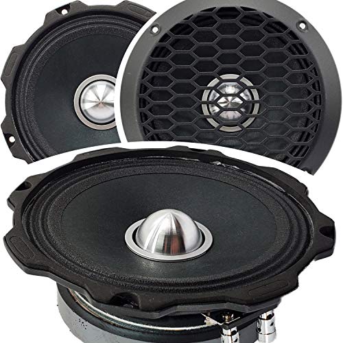 Gravity Warzone Series 6.5� inch Pro Midrange Coaxial Loud Speaker 4-Ohms with 1000W Max WZ6G (1 Speaker)