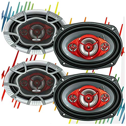 SoundXtreme ST-694 Systems NX694 Car Speakers 520 Watts 6 x 9 Inch, Full Range, 4 Way