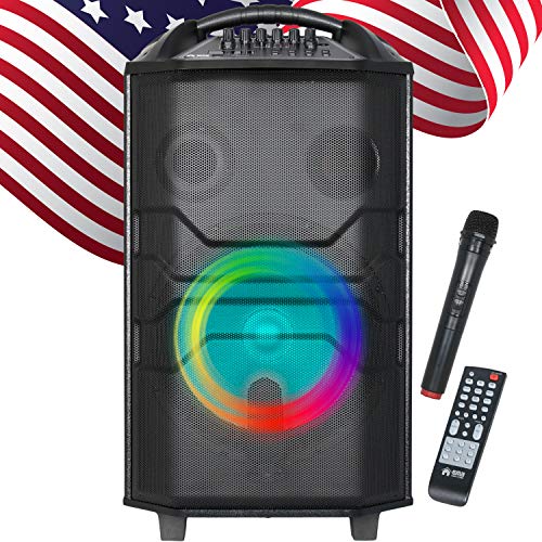 EMB PKL2600BT 1000W Rechargeable Portable Powered DJ Party PA Speaker W/Bluetooth, Usd, SD, Mic