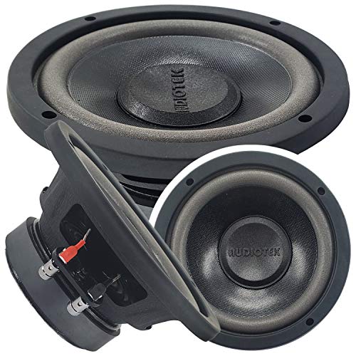 Car Vehicle Subwoofer Audio Speaker - 6 Inch Competition Grade Pressed Paper Cone, 4 Ohm Impedance, Advanced Air Flow, 400W Power for Stereo Sound System - Audiotek K706 (1 Subwoofer) PK1