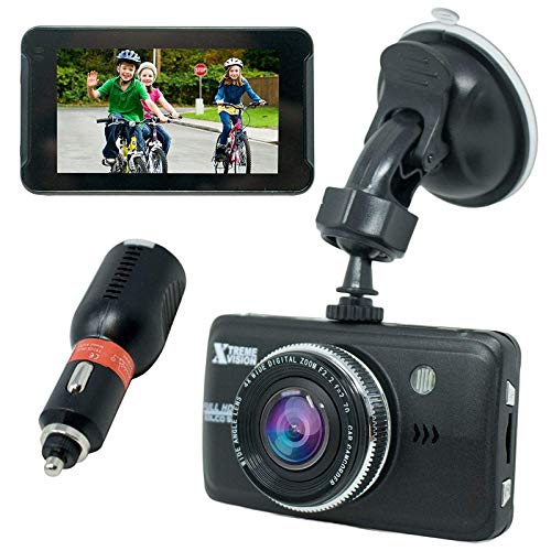 Xtremevision XV43DS 3.0" 1080P HD Car DVR Dash Camera Video Recorder Cam Night Vision G-Sensor - 3.0 inch IPS HD Display Screen | Support G-Sensor, Automatically Recording Video
