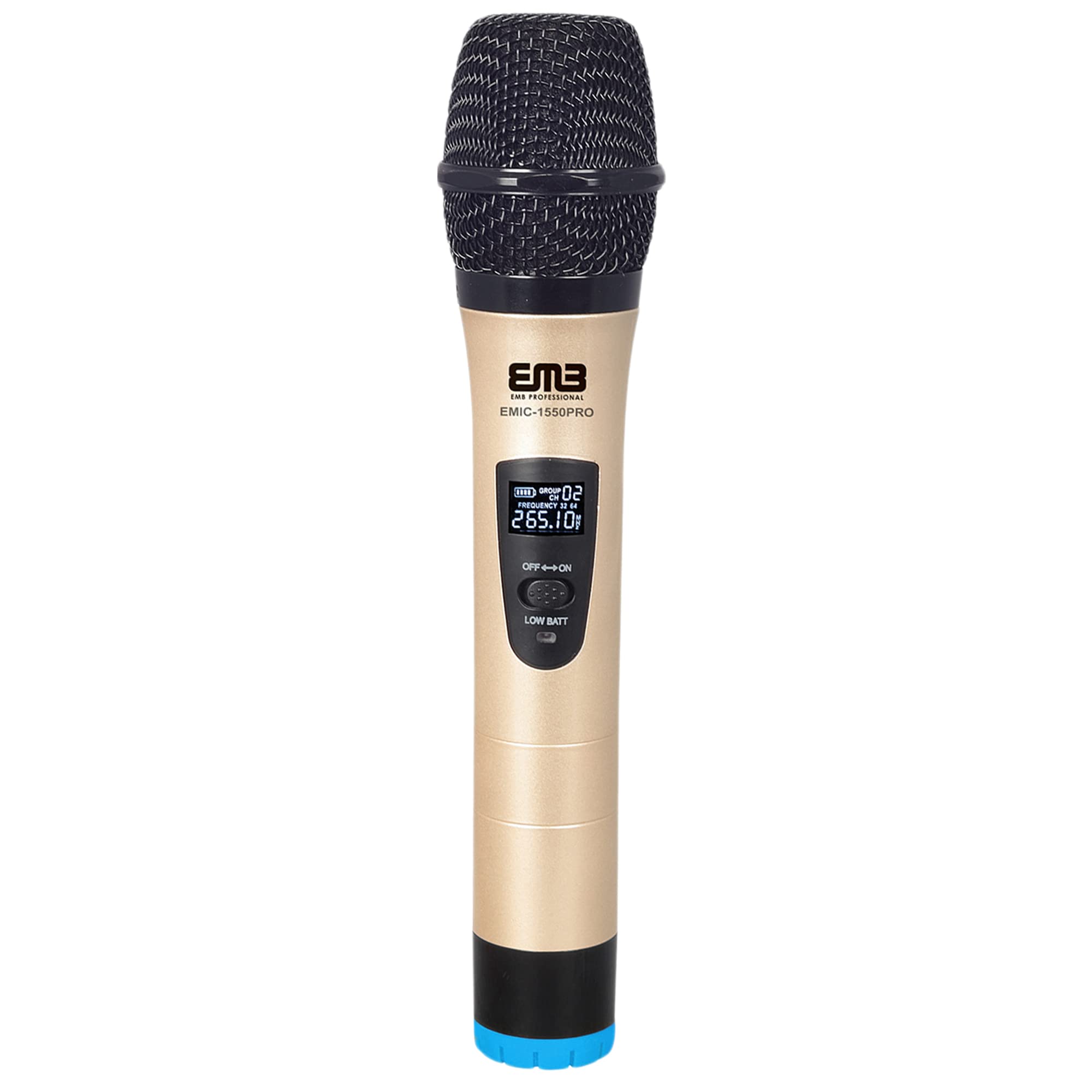 EMB EMIC1550PRO Dual VHF Wireless Handheld Microphone System w/Recharg ...