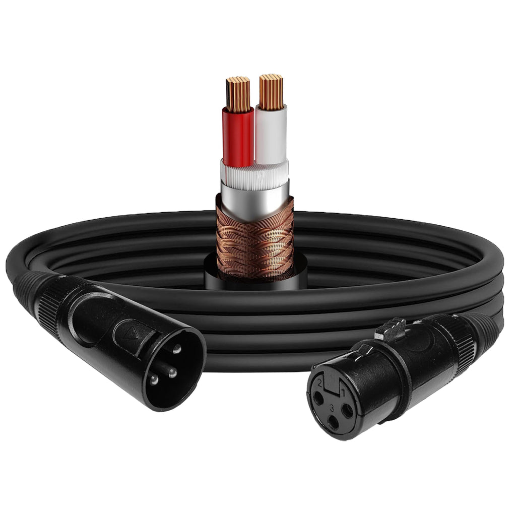 EMB WXRC100 1-Pack Pro 16AWG 8mm 100 Feet XLR Cable