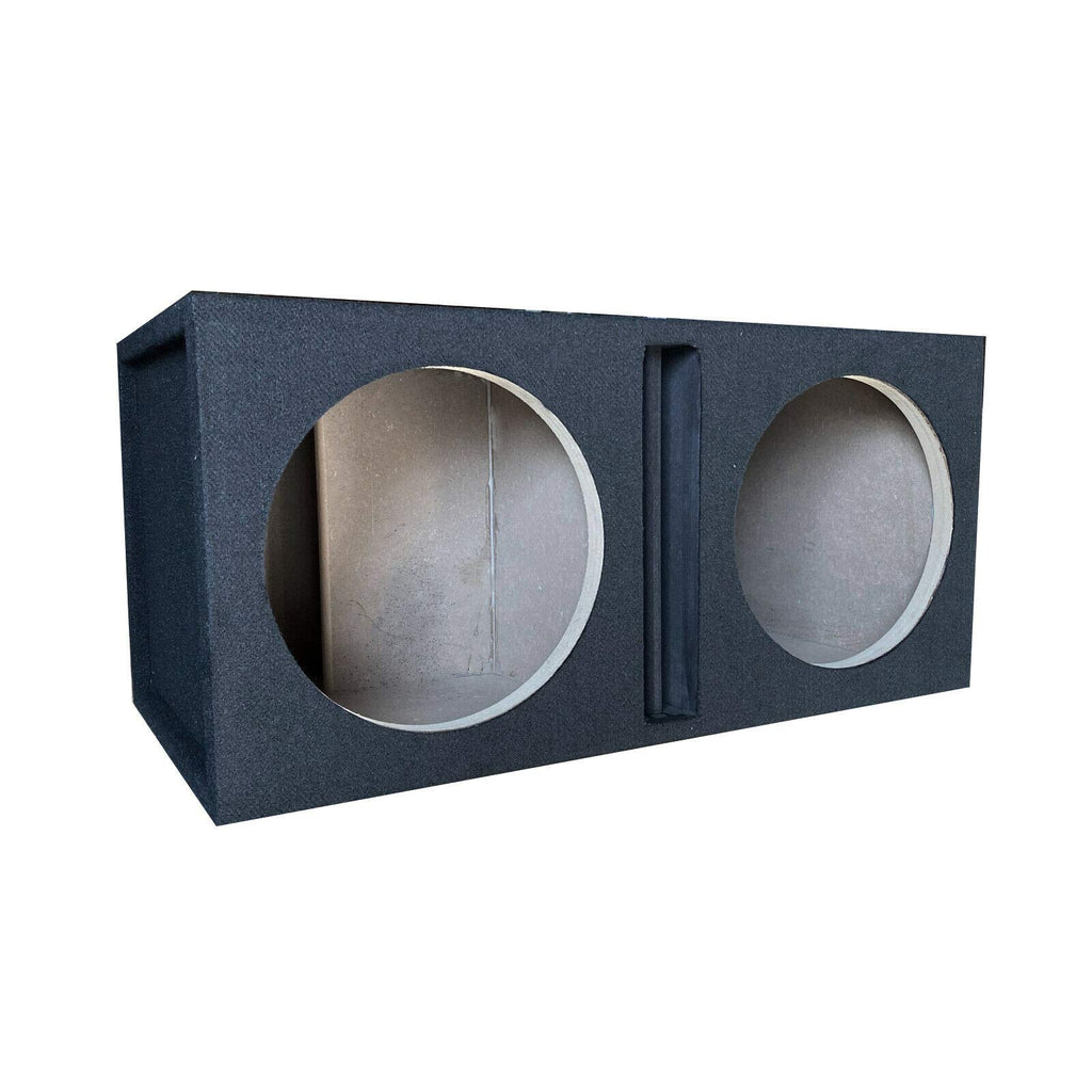 12 Inch Sound Box 1x Audiotek CA-12DP Car Audio Double 12-Inch Vented Speaker Box Enclos ...