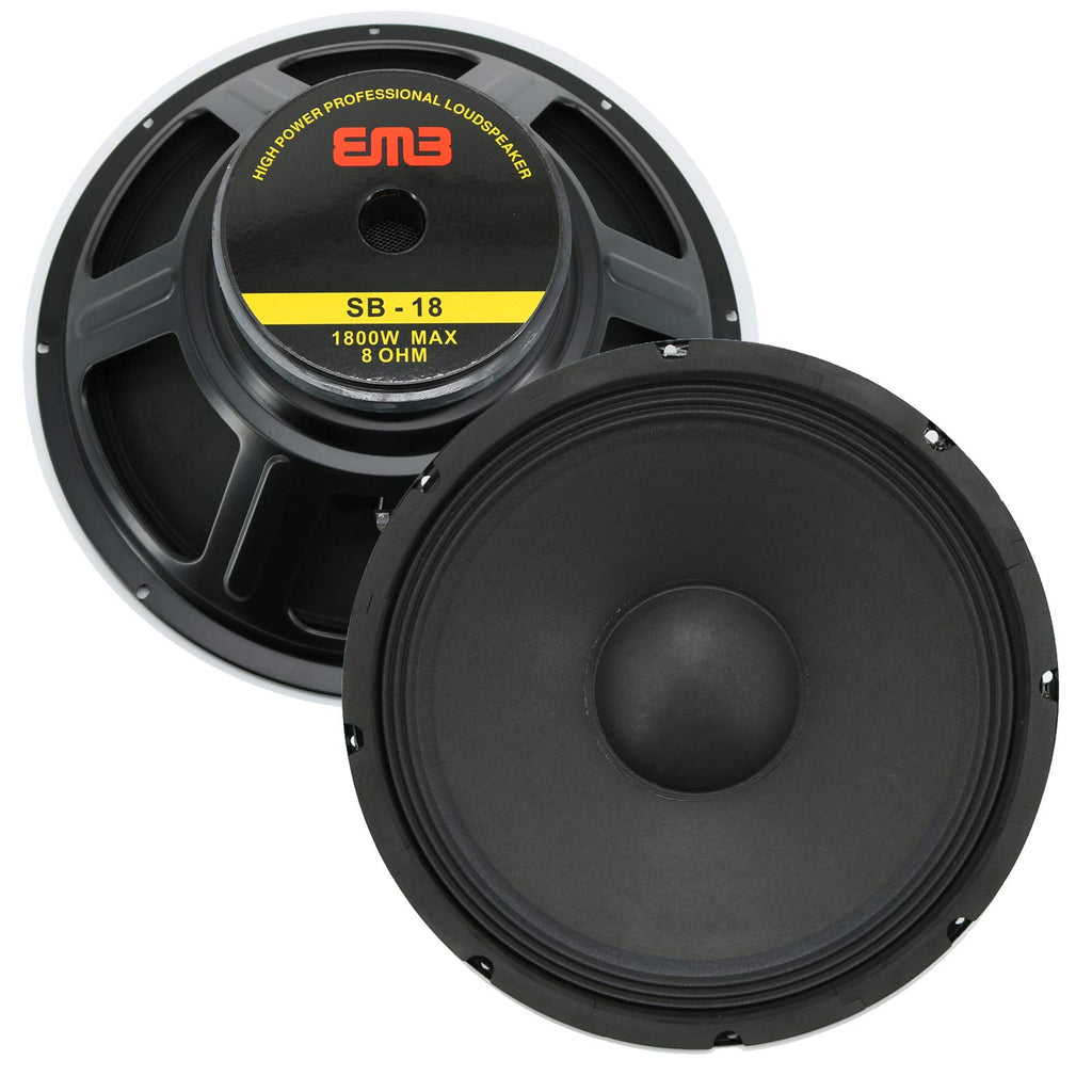 EMB Professional SB-18 1800 Watts Speaker Subwoofer 8 Ohm