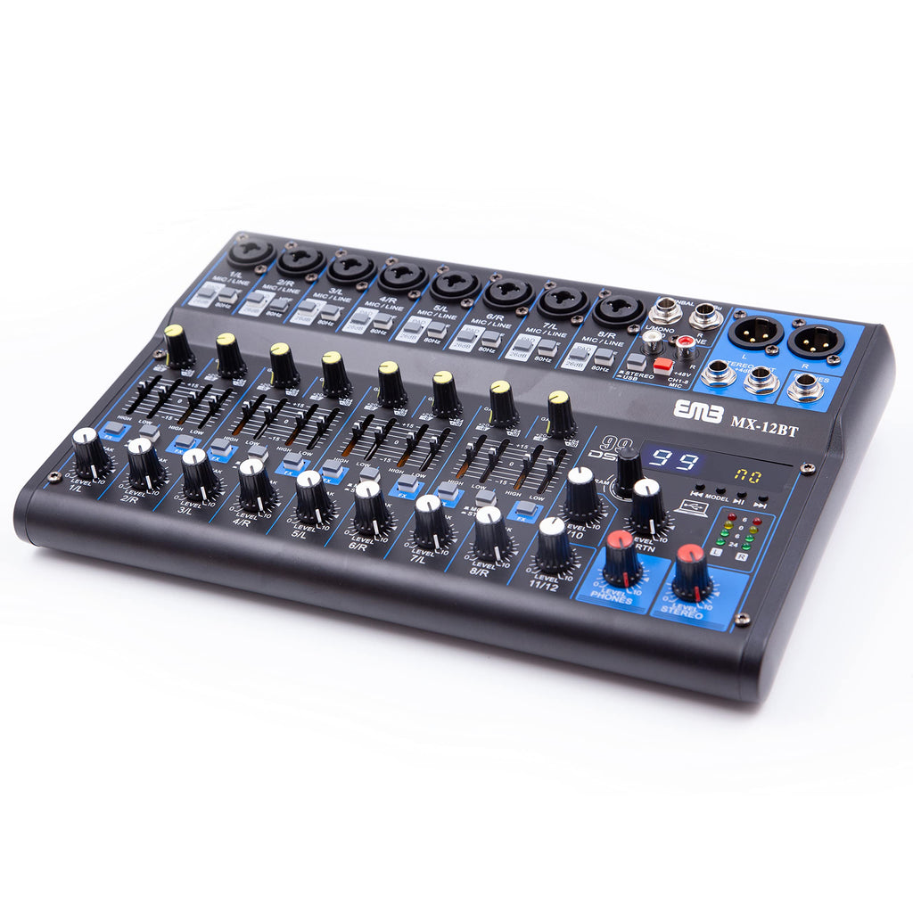 EMB MX12BT 99 DSP 12-Channel Audio Mixer