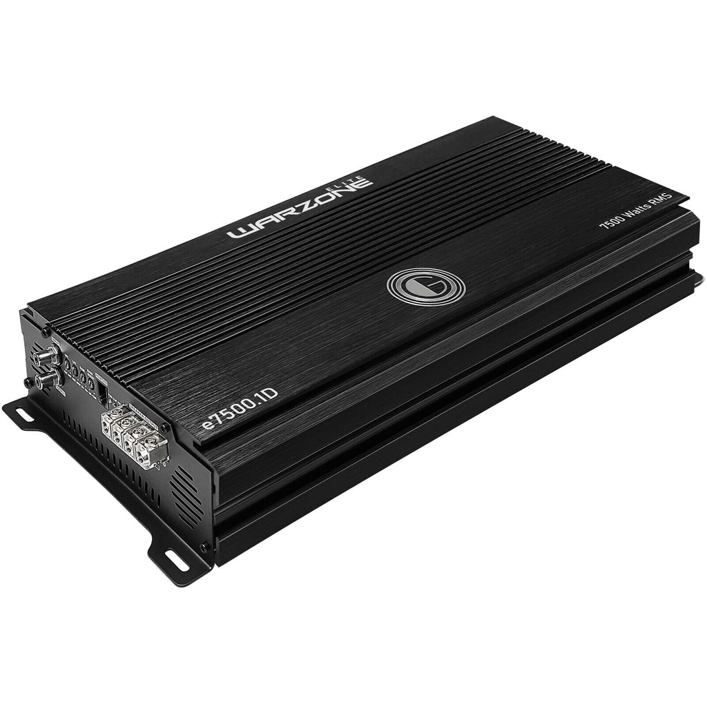 Gravity E7500.1D Warzone 7500W True RMS Car Amplifier Class D Amp 1/2/4 Ohm Stable with Remote Sub Control